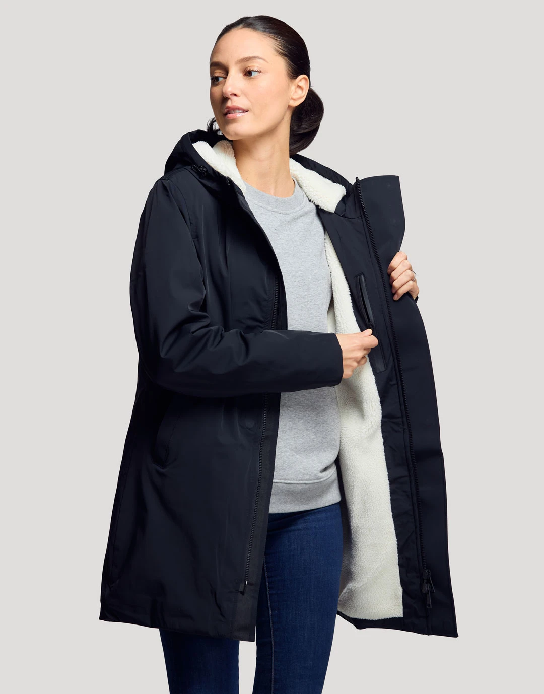Parka Longue Intérieur Sherpa Hoxton