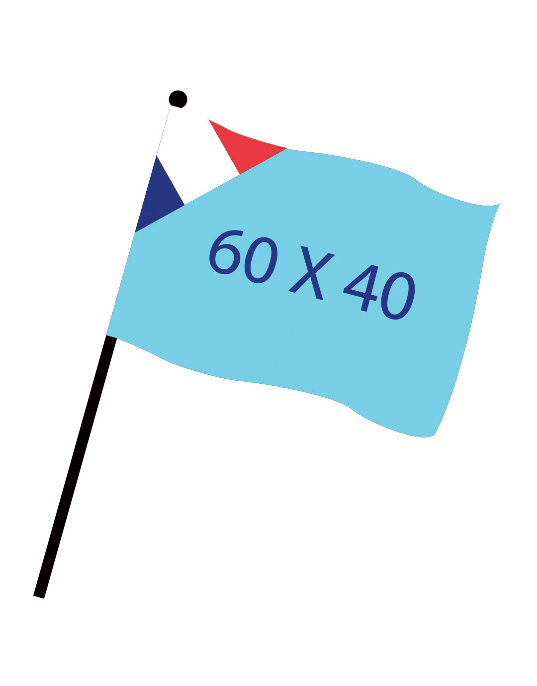 Drapeau numérique 60x40cm FAB FR Ds80Fr
