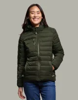Vue 9 de Doudoune Femme ripstop mat Cinta