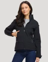 Vue 4 de Blouson Softshell Femme rPET Alma
