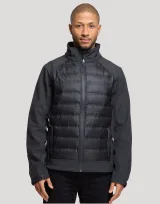 Vue 4 de Veste hybride softshell / doudoune pour homme Alpha
