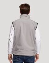 Vue 7 de Bodywarmer softshell homme 3 couches Carbone