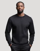 Vue 2 de Sweat à col rond Unisexe coton bio Made in France Deleuze