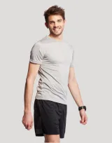 Vue 2 de T-shirt homme technique chiné Fast