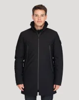 Vue 4 de Veste longue imperméable Hampton