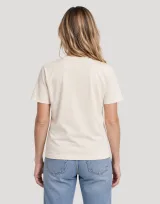 Vue 2 de T-Shirt MIF coton interlock Relax Fit Femme Hersch