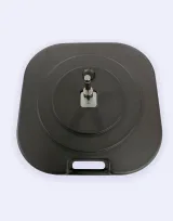 Vue 2 de Base à eau PVC 25L avec Axe Matp25