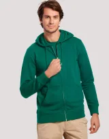 Vue 4 de Hoodie Zippé Unisexe coton bio Made in France Montaigne