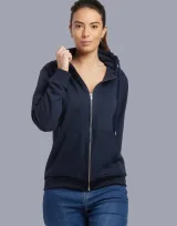 Vue 6 de Hoodie Zippé Unisexe coton bio Made in France Montaigne