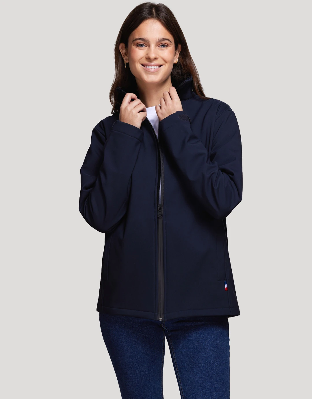 Blouson softshell Femme en polyester recyclé Made in France Saleve