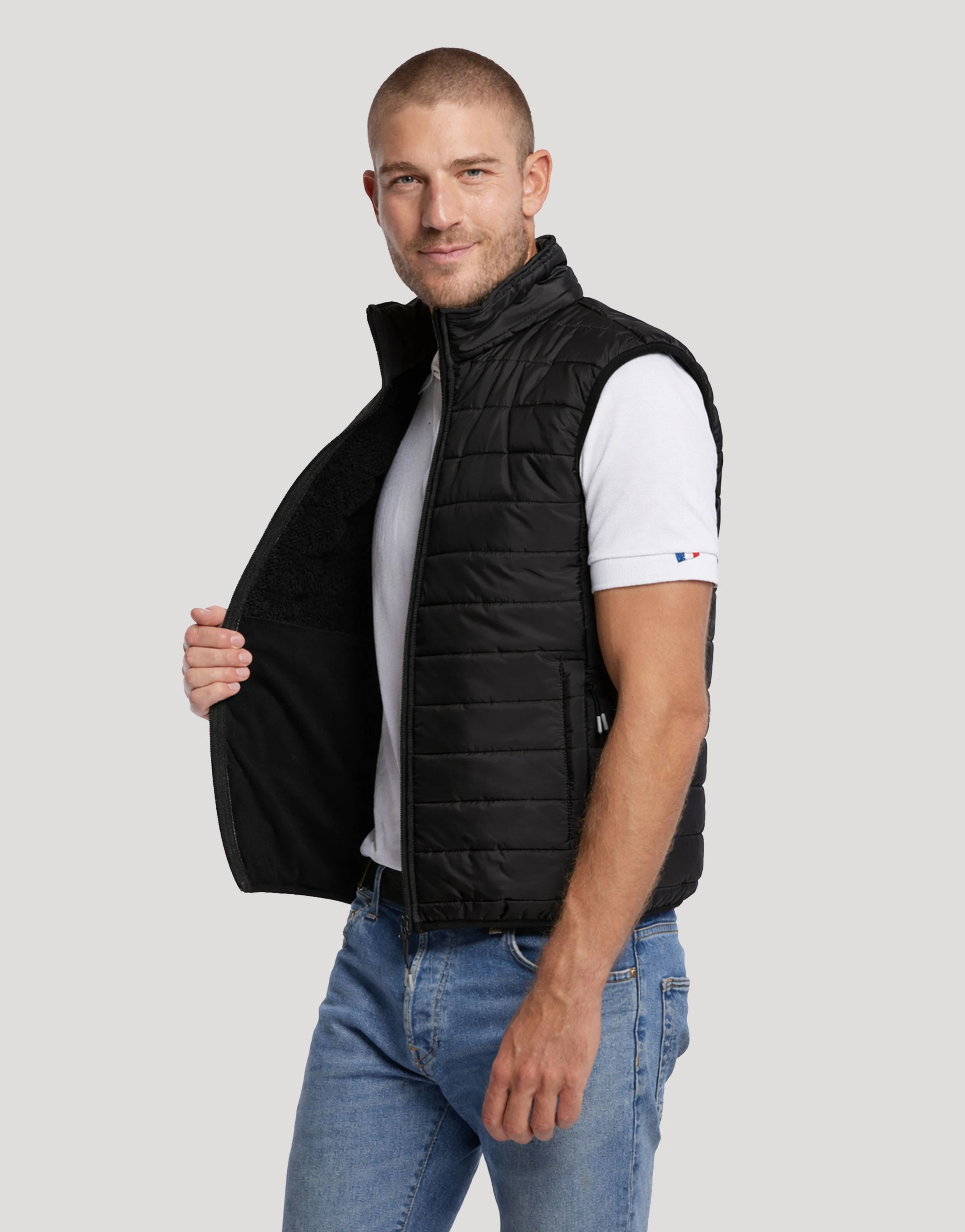 Bodywarmer Homme intérieur Sherpa Sesame