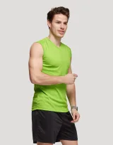 Vue 4 de T-shirt sans manches unisexe 140 g Sprint