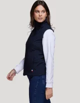 Vue 3 de Bodywarmer softshell Femme Made in France Vercors