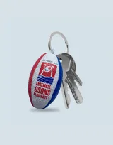 Vue 3 de Porte-clés Rugby Rubber 7cm Wr008