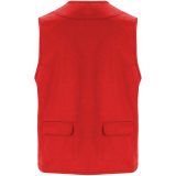 Vue 2 de Gilet de travail multi-poches à col en V Venera de 200 g/m2