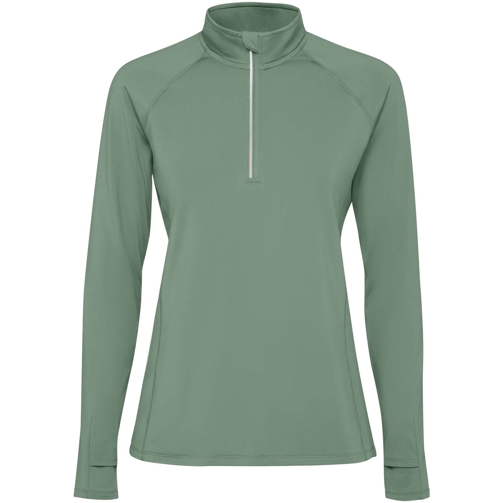 Sweatshirt de 200 g/m² Estambul à manches longues et demi-zip pour femme
