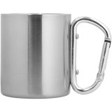 Vue 2 de Mug isolant Alpes avec mousqueton 200ml