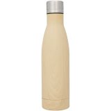 Vue 2 de Bouteille isotherme Vasa imitation bois sous vide avec couche de cuivre de 500 ml