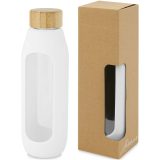 Vue 1 de Bouteille Tidan de 600 ml en verre borosilicate avec grip en silicone