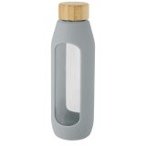 Vue 10 de Bouteille Tidan de 600 ml en verre borosilicate avec grip en silicone