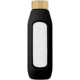 Vue 2 de Bouteille Tidan de 600 ml en verre borosilicate avec grip en silicone