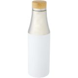 Vue 1 de Bouteille Hulan de 540 ml en acier inoxydable avec cuivre et isolation par le vide avec couvercle en bambou