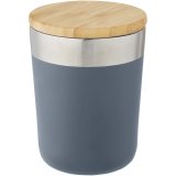 Vue 8 de Gobelet Lagan de 330 ml en acier inoxydable avec isolation par le vide et couche de cuivre, avec couvercle en bambou