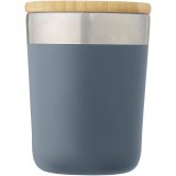 Vue 9 de Gobelet Lagan de 330 ml en acier inoxydable avec isolation par le vide et couche de cuivre, avec couvercle en bambou