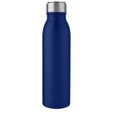 Vue 2 de Bouteille de sport Harper 700 ml en acier inoxydable avec boucle métallique