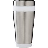 Vue 2 de Gobelet avec isolation Elwood de 410 ml en acier inoxydable recyclé certifié RCS