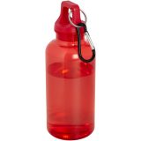 Vue 6 de Bouteille d'eau Oregon de 400 ml en plastique recyclé avec mousqueton