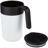 Vue 3 de Tasse Nordia de 400 ml recyclée à double paroi