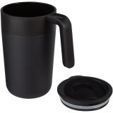 Vue 3 de Tasse Nordia de 400 ml recyclée à double paroi