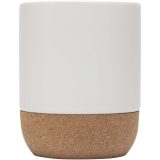 Vue 2 de Mug Billie en céramique de 300 ml avec détails en liège et finition matte