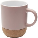 Vue 5 de Mug Billie en céramique de 300 ml avec détails en liège et finition matte