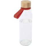 Vue 5 de Bouteille d'eau en verre Porto de 500 ml avec poignée en silicone et couvercle en bambou