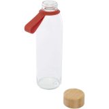 Vue 7 de Bouteille d'eau en verre Porto de 500 ml avec poignée en silicone et couvercle en bambou