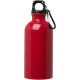 Vue 10 de Bouteille d'eau Oregon de 400 ml simple paroi en acier recyclé certifié RCS avec mousqueton