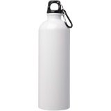 Vue 2 de Bouteille d'eau Oregon de 750 ml simple paroi en acier recyclé certifié RCS avec mousqueton