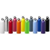 Vue 8 de Bouteille d'eau Oregon de 750 ml simple paroi en acier recyclé certifié RCS avec mousqueton