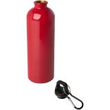 Vue 11 de Bouteille d'eau Oregon de 750 ml simple paroi en acier recyclé certifié RCS avec mousqueton
