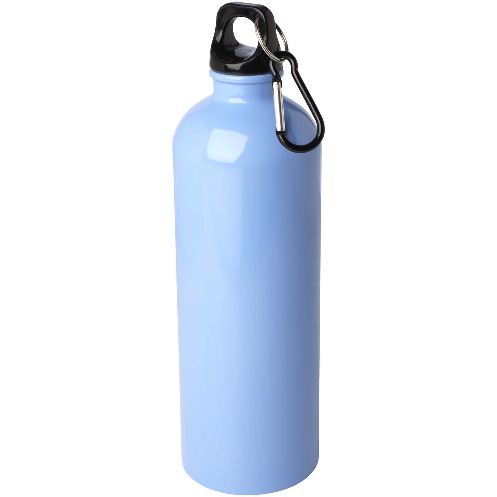 Bouteille d'eau Oregon de 750 ml simple paroi en acier recyclé certifié RCS avec mousqueton