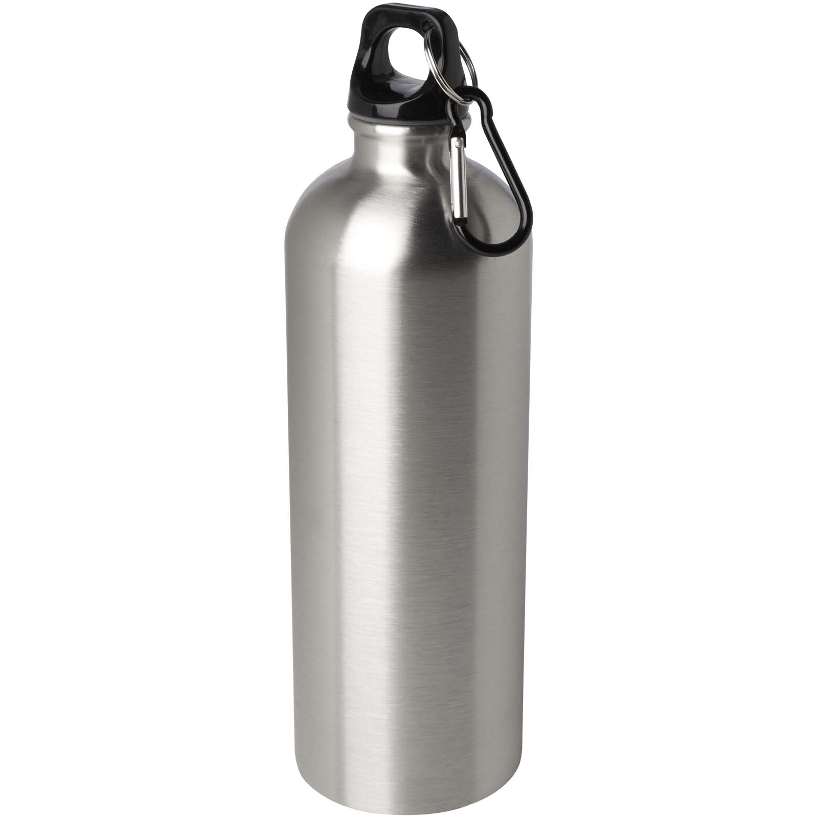 Bouteille d'eau Oregon de 750 ml simple paroi en acier recyclé certifié RCS avec mousqueton