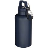 Vue 1 de Bouteille d’eau Oregon de 400 ml en plastique recyclé uni certifié RCS avec mousqueton