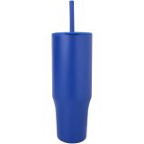 Vue 2 de Gobelet isotherme Brady 900 ml certifié RCS avec paille en silicone