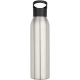 Vue 2 de Bouteille d’eau Sky de 650 ml en acier inoxydable recyclé certifié RCS à simple paroi