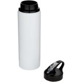 Vue 3 de Bouteille d’eau Fitz de 800 ml en acier inoxydable recyclé à simple paroi