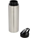 Vue 3 de Bouteille d’eau Fitz de 800 ml en acier inoxydable recyclé à simple paroi