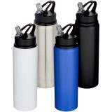 Vue 4 de Bouteille d’eau Fitz de 800 ml en acier inoxydable recyclé à simple paroi