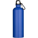 Vue 5 de Bouteille d’eau Oregon de 750 ml en acier inoxydable à simple paroi certifiée RCS, recyclé mat avec mousqueton